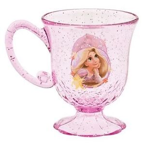 Disney repunzel glitter plastic cup